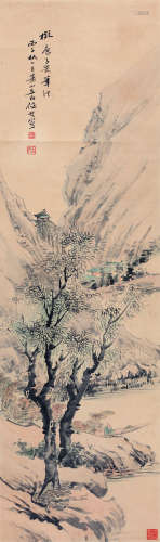 任 预（1853-1901）  1936年 拟唐子畏笔法 纸本设色 立轴