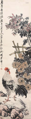 胡郯卿（1865-?） 大吉图 纸本设色 立轴