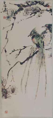 Chinese Scroll Painting,Wang Xuetao(1903-1982)
