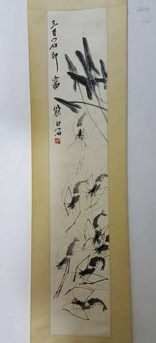 Chinese Scroll Painting,Qi Baishi(1864-1957)