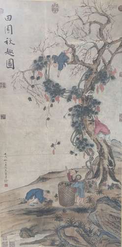 Chinese Scroll Painting,Jiao Bingzhen(Qing)