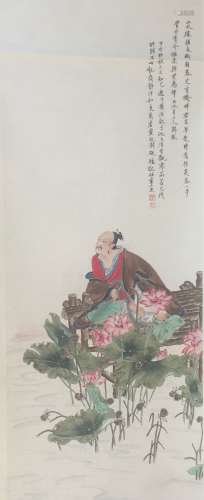 Chinese Scroll Painting,Ren Zhong(Present)
