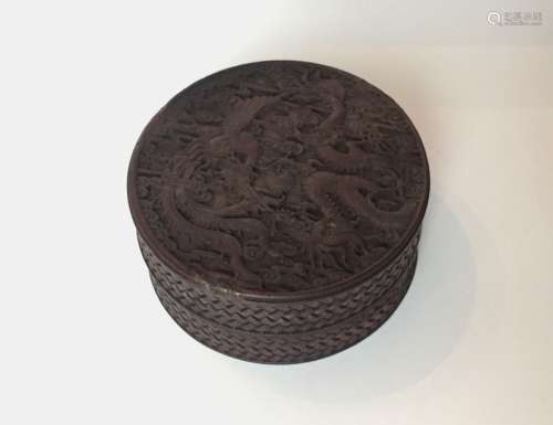 Chinese Carved Wooden Box