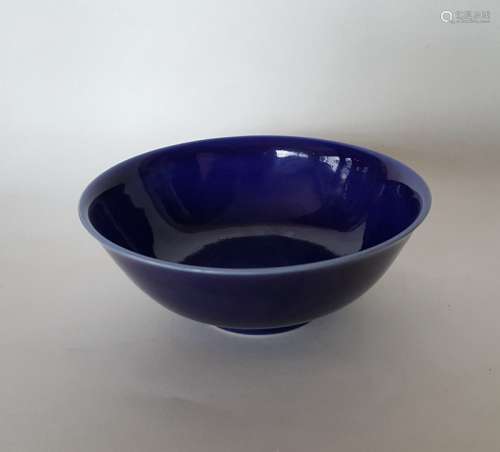 Chinese Blue Glaze Porcelain Bowl