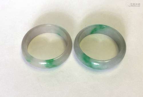 A Pair Chinese Jadeite Bracelet