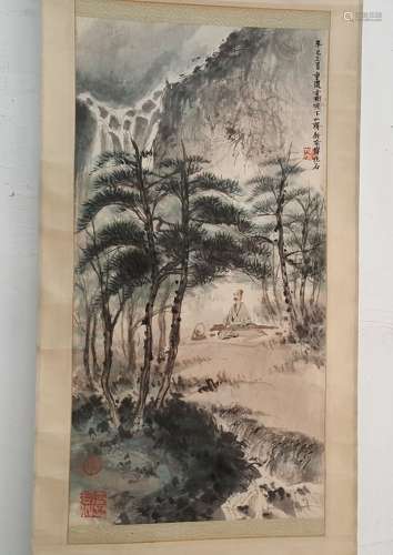 Chinese Scroll Painting,Fu Baoshi(1904-1965)