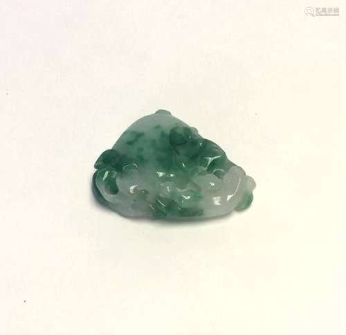 Chinese Carved Jadeite Pendant