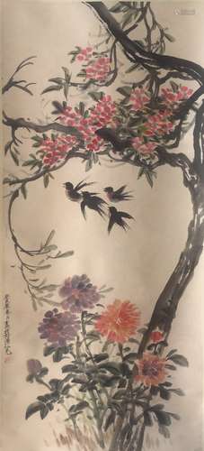 Chinese Scroll Painting,Cheng Shifa(1927-2007)