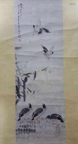 Chinese Scroll Painting,Wu Qingxia(1910-2008)
