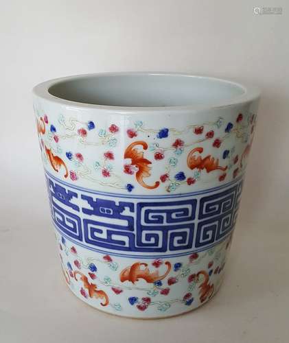 Chinese Porcelain Famille Flower Pot