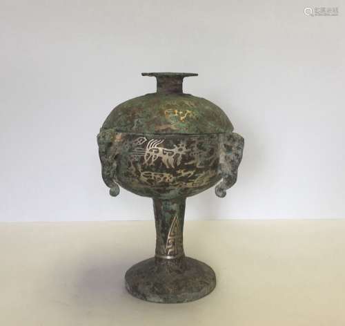Chinese Bronze Container(DOU)