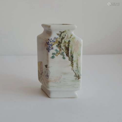 Small Chinese Qianjiang Colour Porcelain Vase
