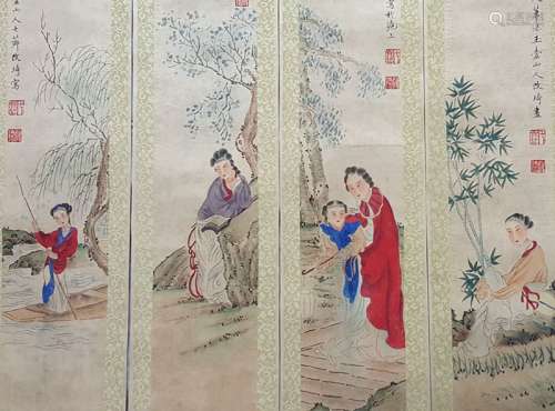 A set of Chinese Painting ,Gai Qi(1773-1828)
