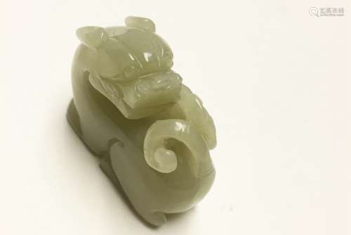 Chinese Carved Jade Tiger
