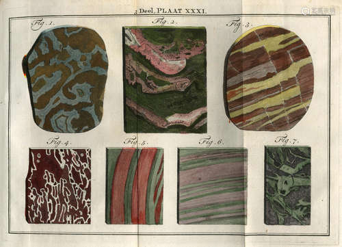 Natuurlyke Historie of uitvoerige Beschrijving der Dieren, Planten en Mineralen, 3 parts in 37 vol., Amsterdam, F. Houttuyn [-Erven van F. Houttuyn, J. van der Burgh en Zoon], 1761-1785 LINNAEUS (CARL)