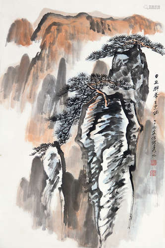 何海霞（1908～1998） 山水 立轴 纸本