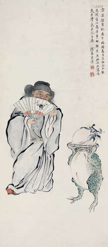 方薰（清1736～1799） 钟馗 立轴 纸本