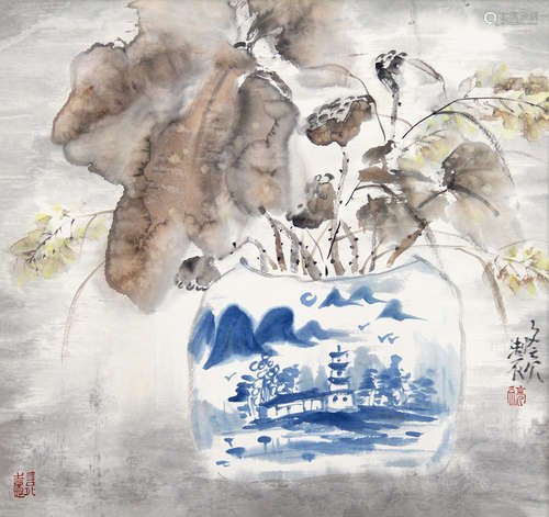 李文亮（b.1960） 静物 镜心 纸本