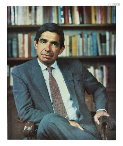 COSTA RICA PRESIDENT OSCAR ARIAS SIGNED PHOTO