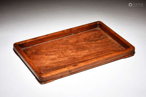 HUANGHUALI WOOD CARVED TRAY