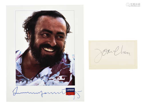 OPERA TENOR SINGER LUCIANO PAVAROTTI SIGNED PHOTO