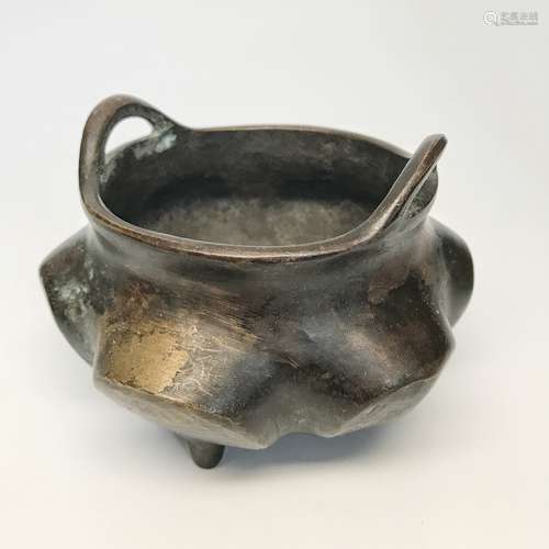 Xuande Mark, A Bronze Censer