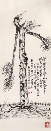 张文修（1885～1972） 松树 镜心 水墨纸本