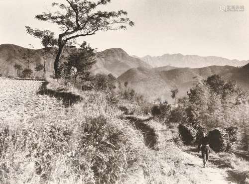 郎静山（1892～1995） 山径归樵 摄影