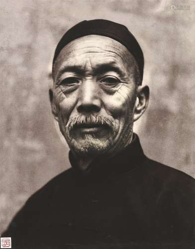 郎静山（1892～1995） 乡村老者 摄影