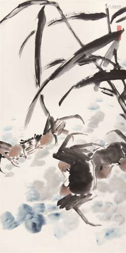 江寒汀（1903～1962） 螃蟹 镜心 设色纸本