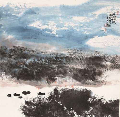 蒋志鑫（b.1949） 芳草风流 镜心 设色纸本