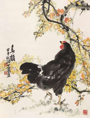 张世简（1926～2009） 春韵 立轴 设色纸本