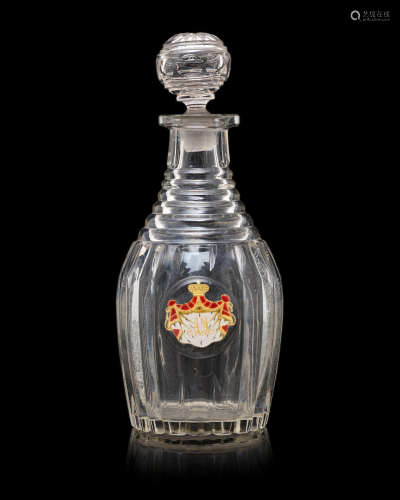 Imperial Glass Factory, St. Petersburg, 1850s  A glass wine decanter from the Imperial Banquet Service