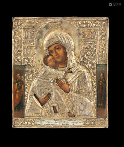 Russian, circa 1800  The Mother of God of Vladimir