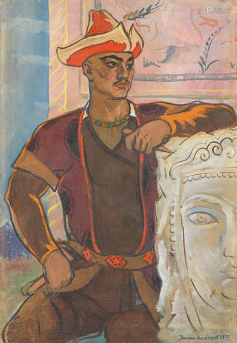 Kyrgyz man Chingiz Akhmarov(Uzbek, 1912-1995)