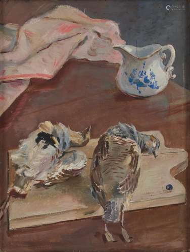 Still life with game Aleksandr Aleksandrovich Deineka(Russian, 1899-1969)