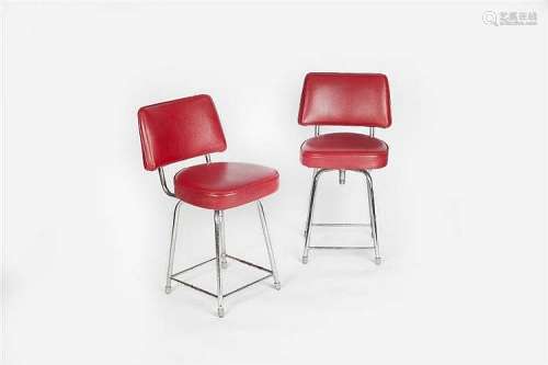 1960s School Pair of swivel chairs