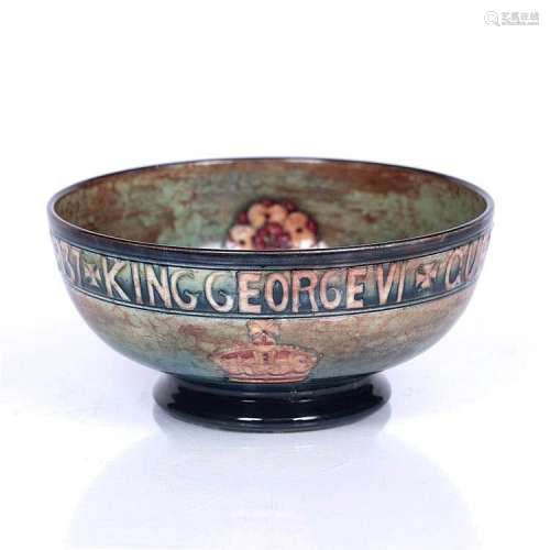 William Moorcroft (1872-1945) George VI Coronation bowl