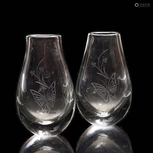 Manner of Kosta Boda Pair of vases