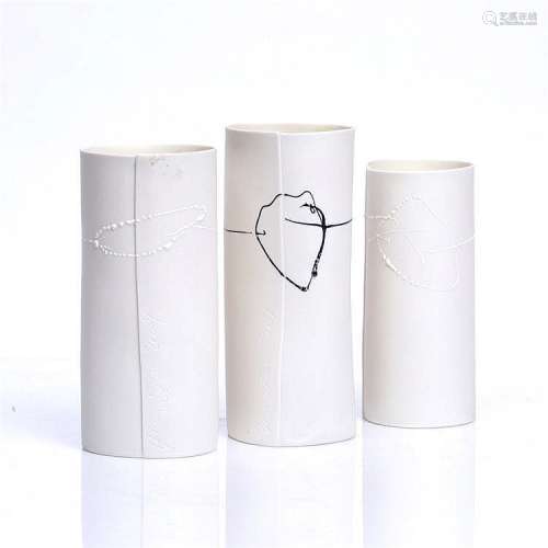 Anna Stina Naess (b.1974) Three vases, 2004