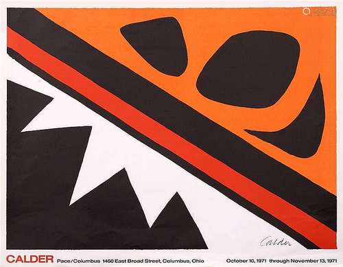 Alexander Calder (1898-1976) Pace/Columbus, 1971