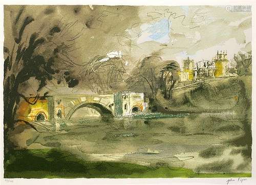 John Piper (1903-1992) Blenheimm Bridge, 1988 (Levinson 416)