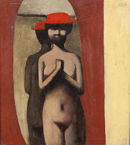 Lewin Bassingthwaighte (1928-1983) The Red Hat, 1957