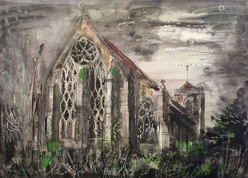 After John Piper (1903-1992) Dorchester Abbey