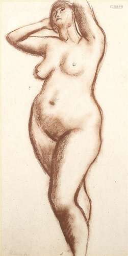 Bernard Meninsky (1891-1950) Standing Nude