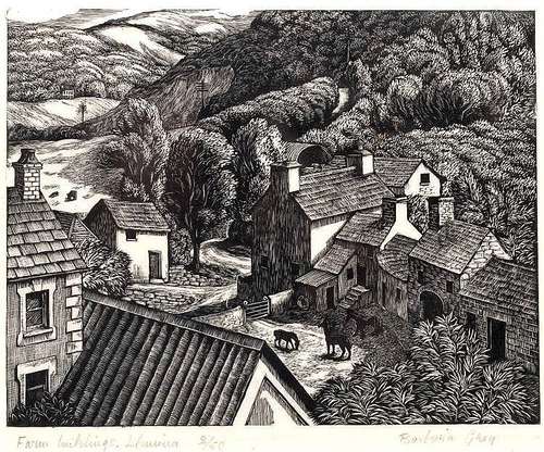 Barbara Greg (1900-1983) 'Farm Buildings'