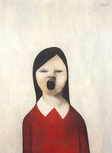 Lewin Bassingthwaighte (1928-1983) Singing Child in Red I, 1969