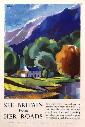 Royston Cooper (20th Century) 'See Britain from her Roads', 1960