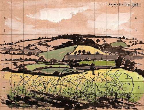 Rigby Graham (1931-2015) English landscape, 1953