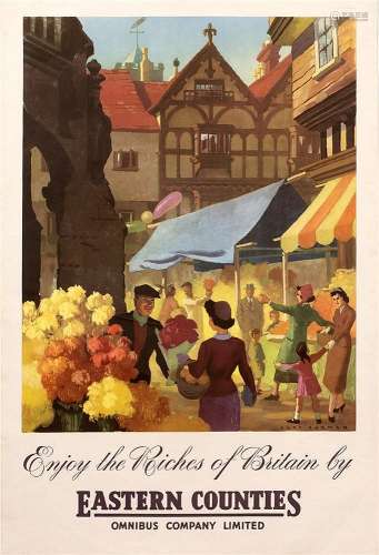 Alan Durman (20th Century) 'Enjoy the Riches of Britain by Eastern Counties', 1950-1959